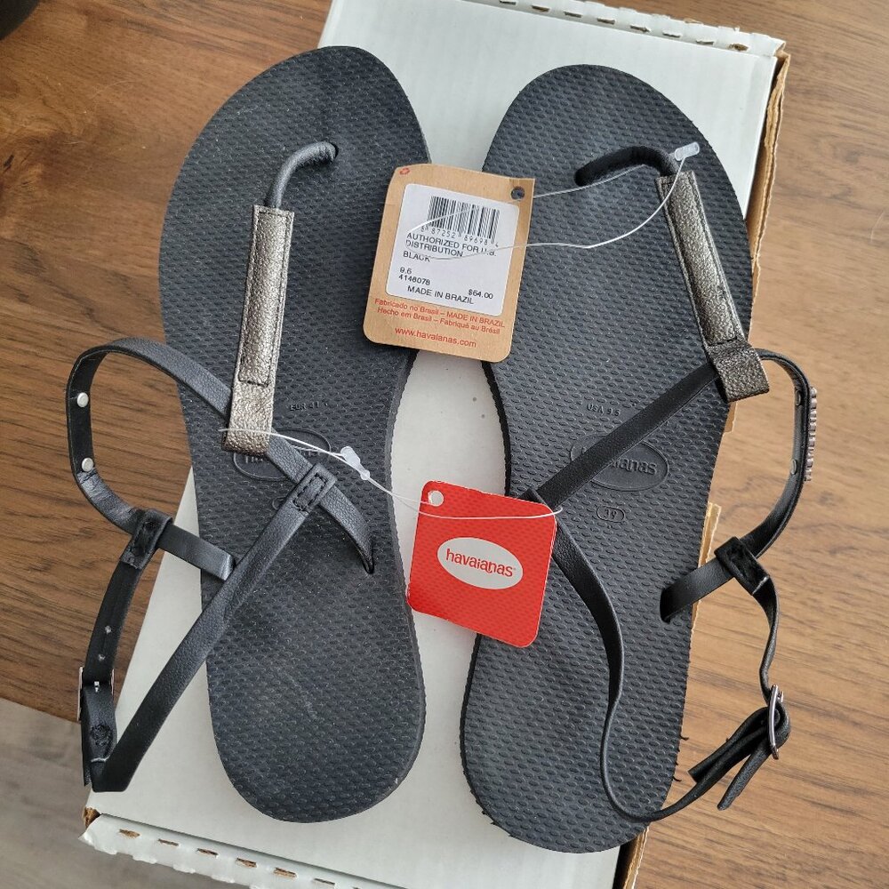 Havaianas Sandals Black Size 9.5